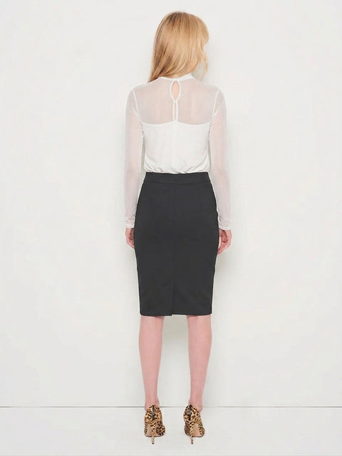 PORT ELIZABETH RECYCLED LEATHER SKIRT - AS by DF