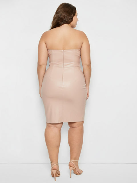CURVE AURA STRETCH LEATHER DRESS