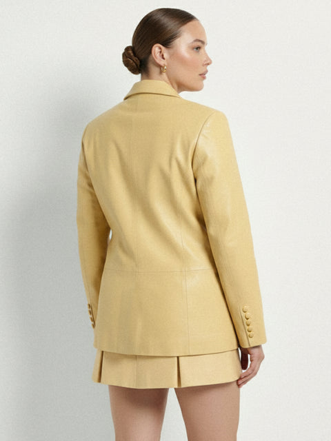 CURVE WILLOW LEATHER BLAZER