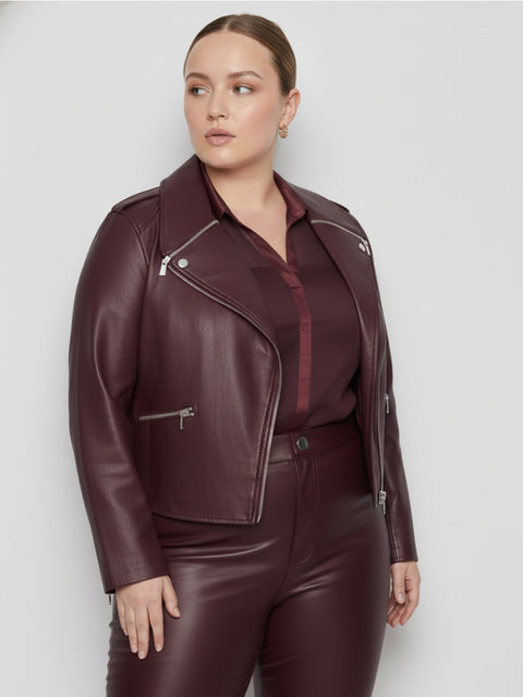CURVE CINDY RECYCLED LEATHER JACKET