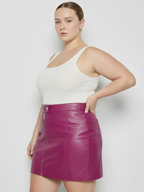 CURVE JEREMIAH UPCYCLED LEATHER MINI