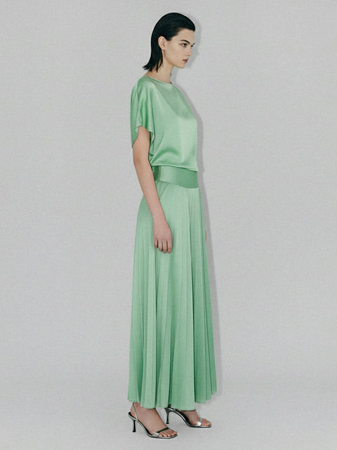 MATCHA PLEATED SKIRT - AS by DF