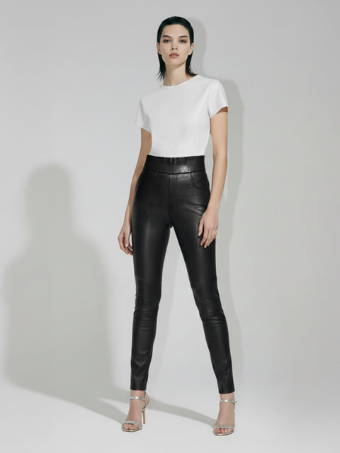 GIGI STRETCH LEATHER LEGGINGS - AS by DF