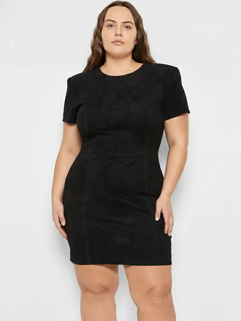 CURVE FORTUNA STRETCH SUEDE DRESS