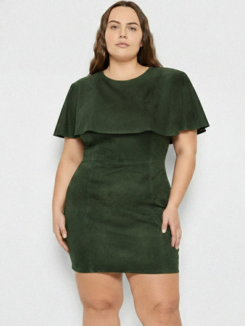 CURVE SELENE STRETCH SUEDE DRESS - AS by DF