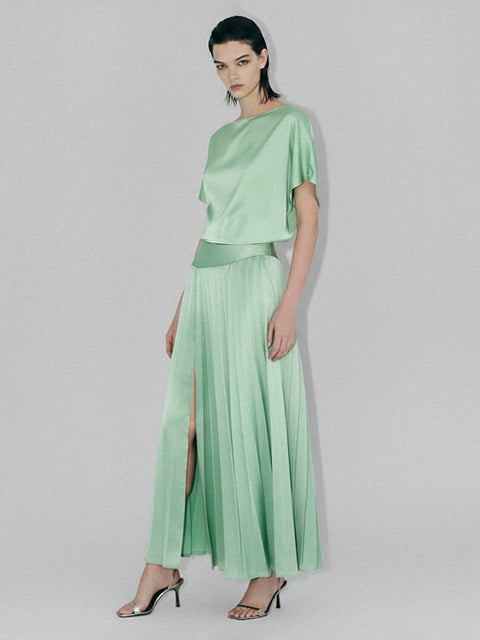 MATCHA PLEATED SKIRT - AS by DF