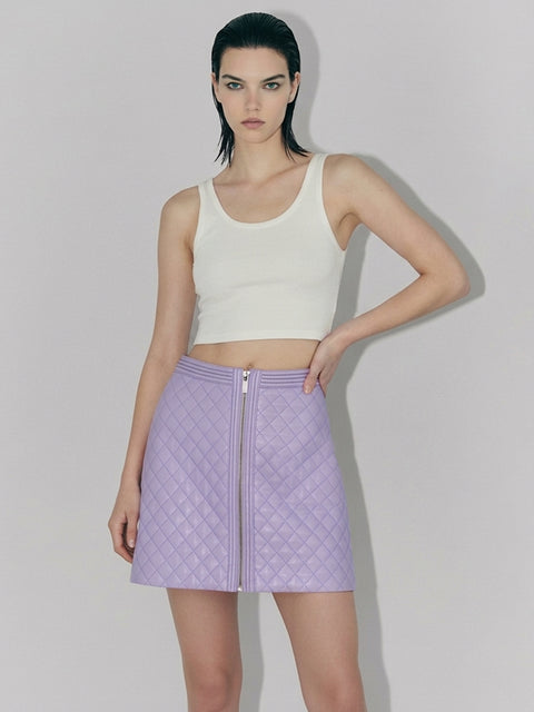 NICO RECYCLED LEATHER SKIRT - AS by DF