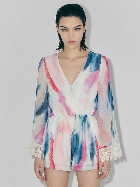 PORTOFINO SILK ROMPER - AS by DF