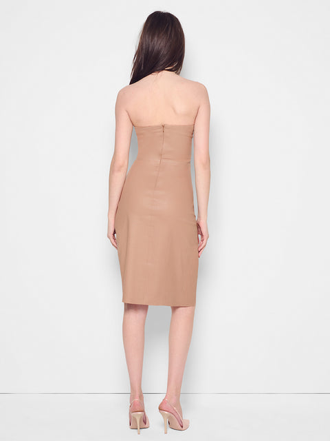 AURA STRETCH LEATHER DRESS - AS by DF