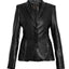 DENISE TAILORED RECYCLED LEATHER BLAZER