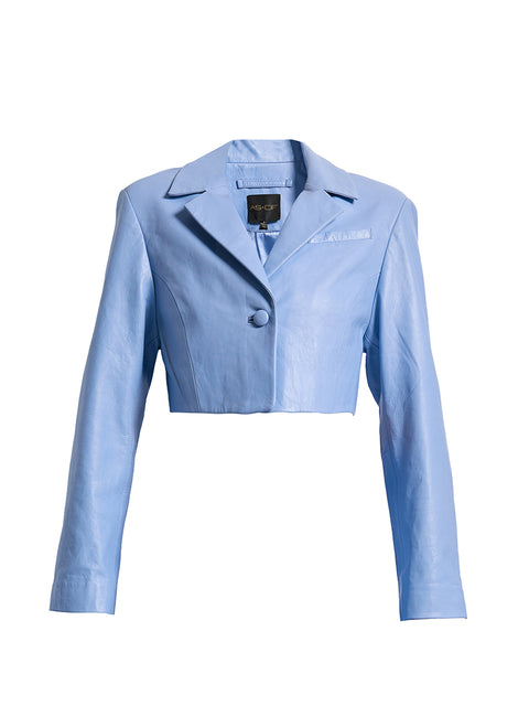 POPPY LEATHER BLAZER - AS by DF