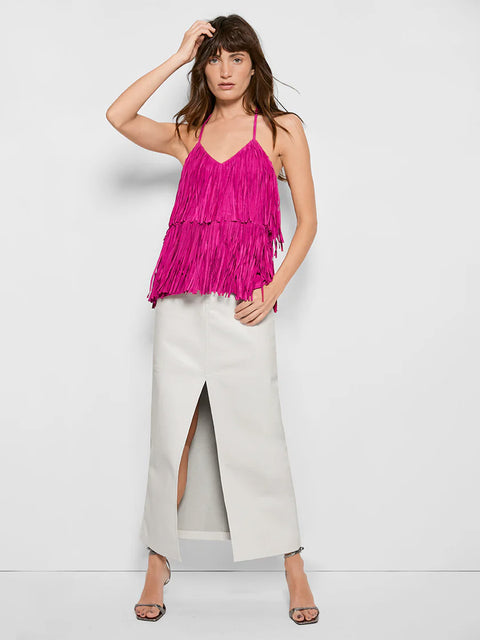 JONI SUEDE FRINGE CAMI - AS by DF
