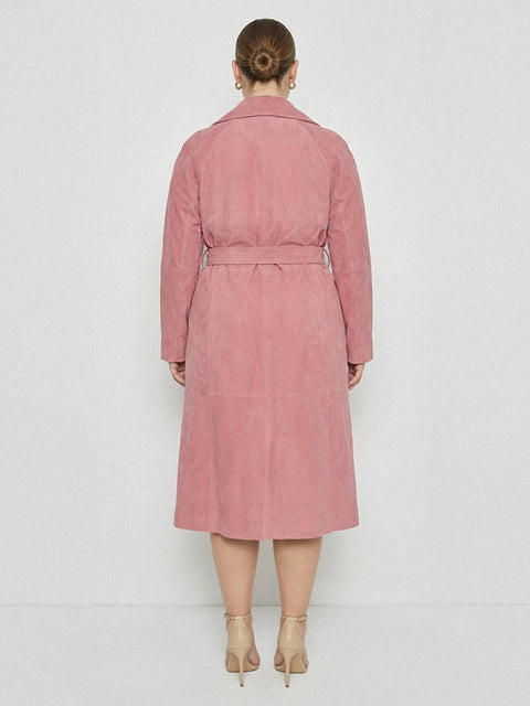 CURVE CANDY SUPERSUEDE TRENCH COAT