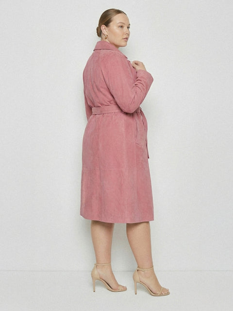 CURVE CANDY SUPERSUEDE TRENCH COAT