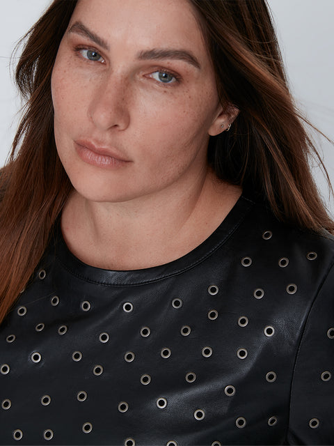 CURVE JUDE RECYCLED LEATHER TEE