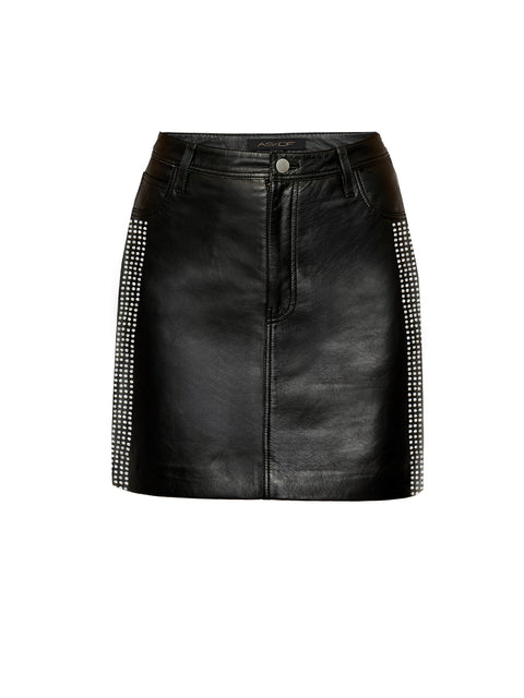RYDER UPCYCLED LEATHER SKIRT