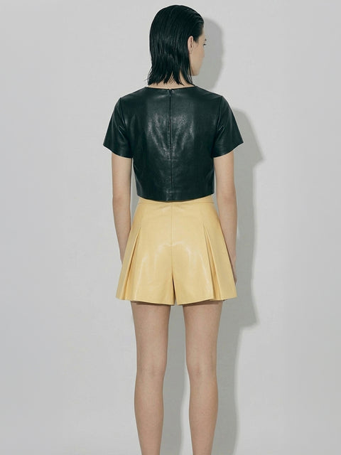 BECK UPCYCLED LEATHER TEE - AS by DF