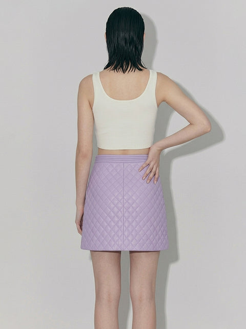NICO RECYCLED LEATHER SKIRT - AS by DF
