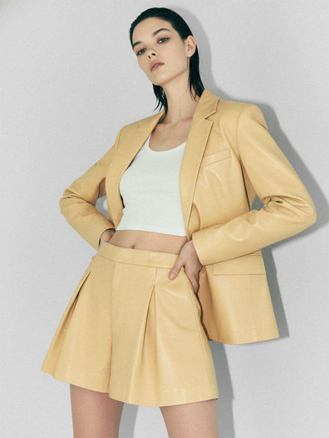 WILLOW LEATHER BLAZER