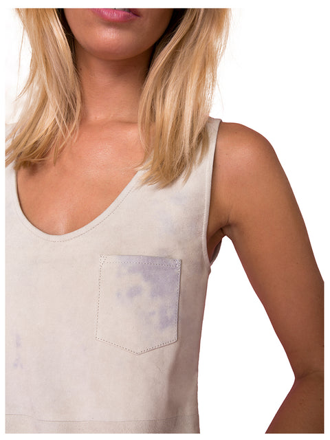 IT GIRL SUEDE POCKET TANK