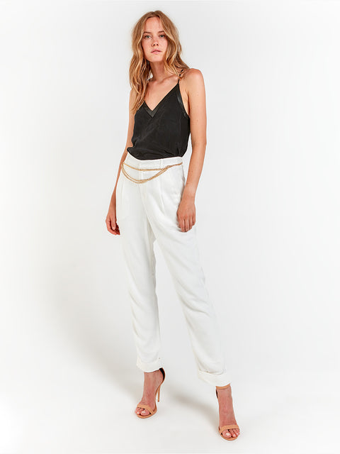 BLACK NIGHTS SILK CAMI - AS by DF