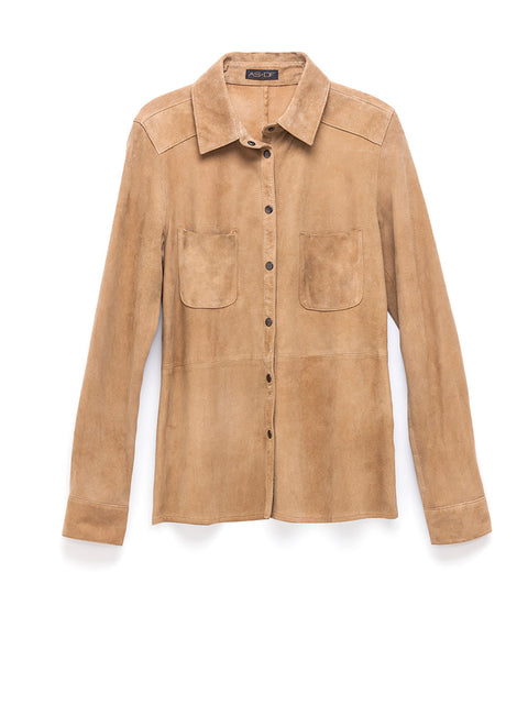 Ignore - SWEET SURRENDER SUEDE SHIRT - AS by DF