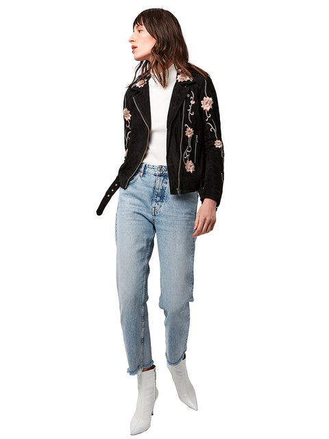 LOTUS FLOWER LEATHER JACKET - AS by DF