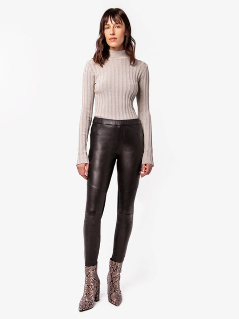 KIKI LEATHER LEGGINGS - AS by DF