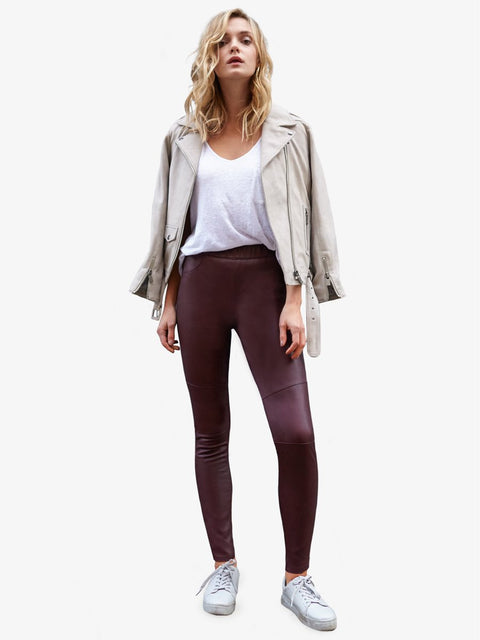 KIKI LEATHER LEGGINGS - AS by DF