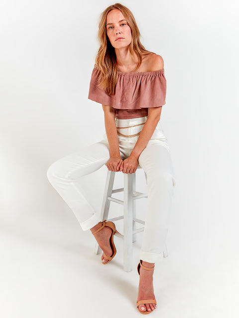 CAPE HORN SUEDE TOP - AS by DF