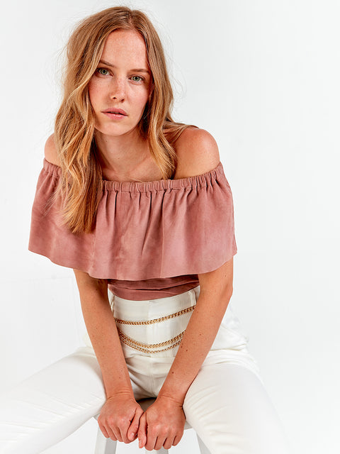 CAPE HORN SUEDE TOP - AS by DF