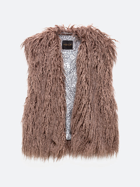 REVOLUTION SHAG FUR VEST - AS by DF