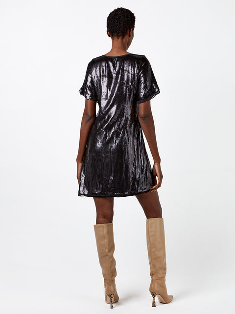 GENEVA SEQUIN SHIFT DRESS