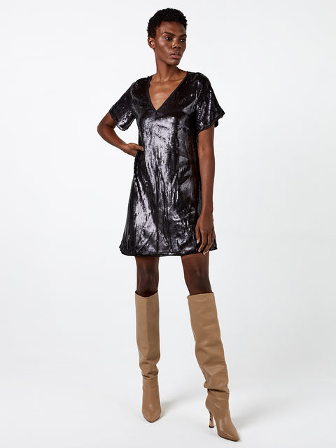 GENEVA SEQUIN SHIFT DRESS