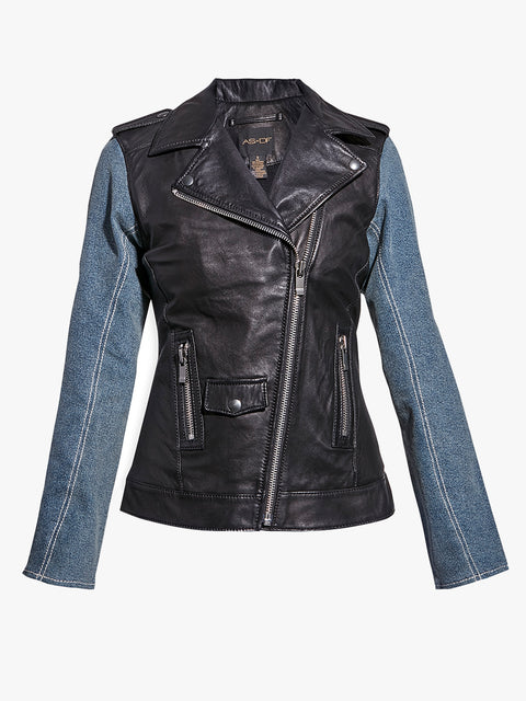 GIACCA IN DENIM DI PELLE EDITOR