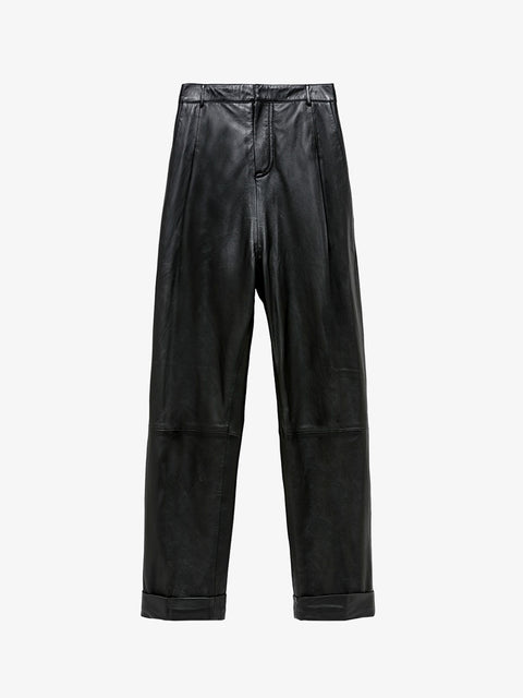 DENISE RECYCLED LEATHER TROUSER