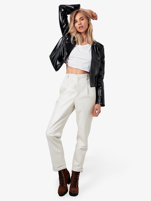 FAYE RECYCLED LEATHER JACKET