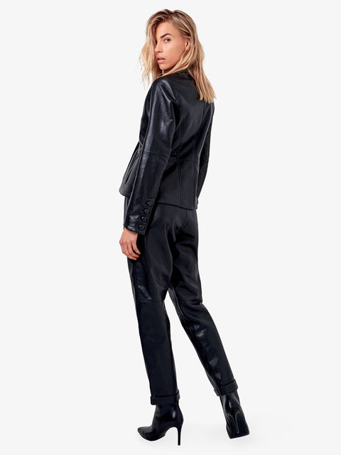 PANTALONE DENISE IN PELLE RICICLATA