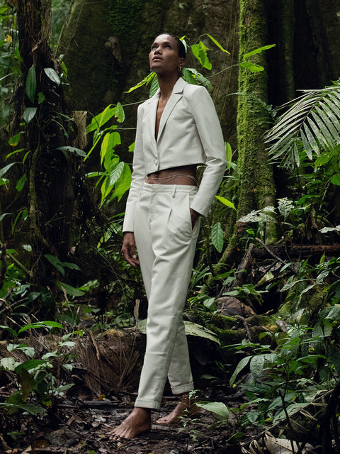 PANTALONE DENISE IN PELLE RICICLATA