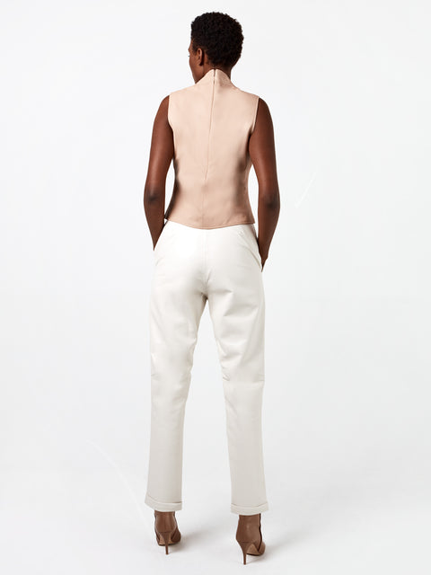 CRAWFORD RECYCLED LEATHER TOP