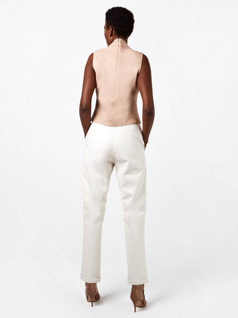 CRAWFORD RECYCLED LEATHER TOP