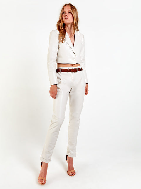 PANTALONE DENISE IN PELLE RICICLATA