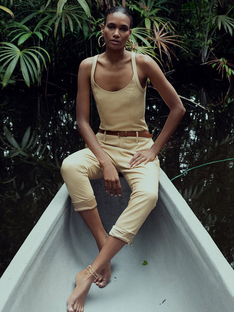 JORDAN RECYCLED LEATHER TROUSERS