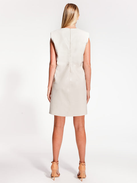 MARA RECYCLED LEATHER SHIFT DRESS