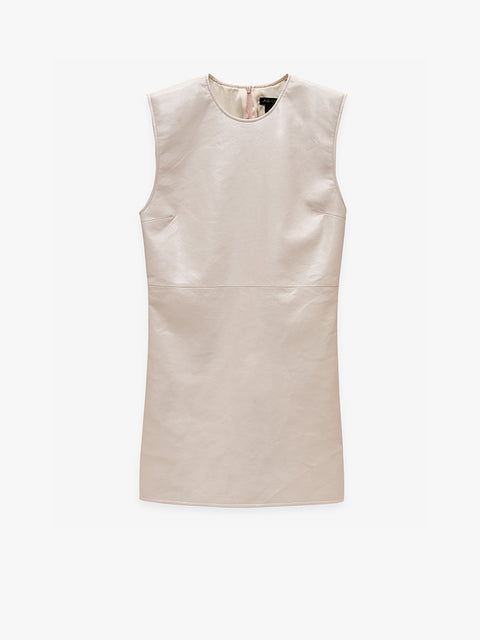 MARA RECYCLED LEATHER SHIFT DRESS