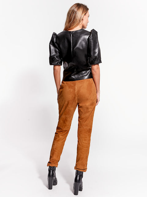 MARA RECYCLED LEATHER TEE