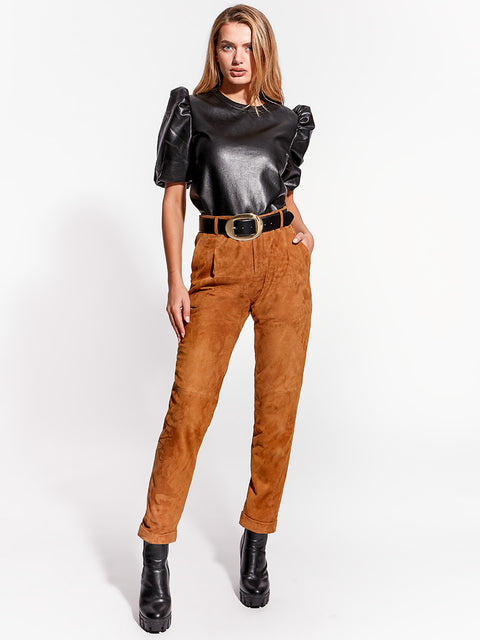 MARA RECYCLED LEATHER TEE