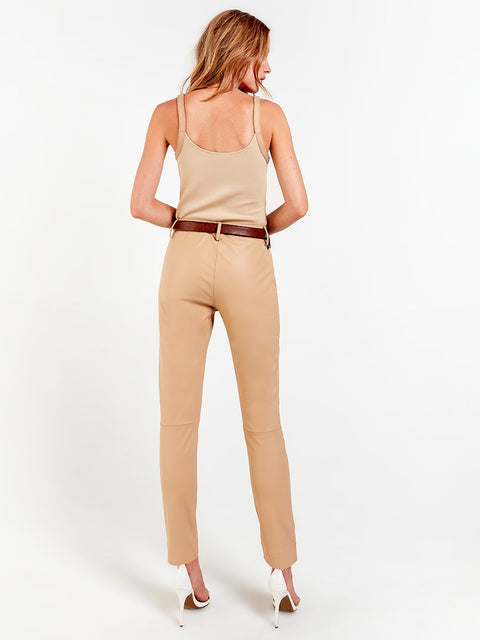 JORDAN RECYCLED LEATHER TROUSERS