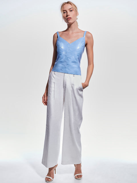 BECCA RECYCLED LEATHER TANK