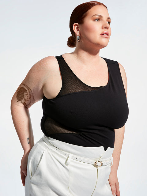 CURVE MASON CUT-OUT TOP